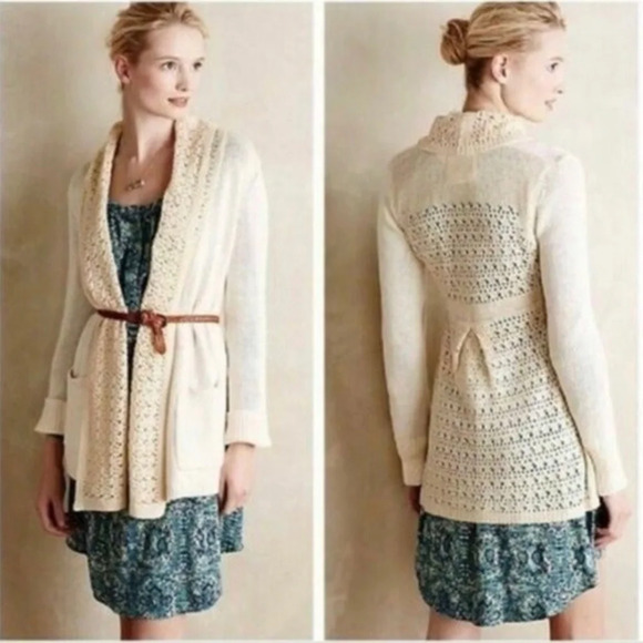 Anthropologie Sweaters - CLEARANCE Anthropologie ANGEL OF THE NORTH Open Cardigan Sweater Small